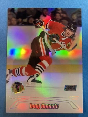 1999-00 Stadium Club Chrome Refractor #6 Tony Amonte Rangers Blackhawks NHL - Image 1 of 2