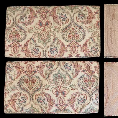 Lauren Ralph Lauren 2 King Shams Acolchado Paisley Multicolor Polkadot Reversible Foto 1 de 4