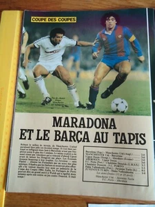 REVUE ONZE 100 FOOTBALL FOOT 1984 MARADONA PLATINI BLEUS FRANCE HIDALGO - Foto 1 di 3