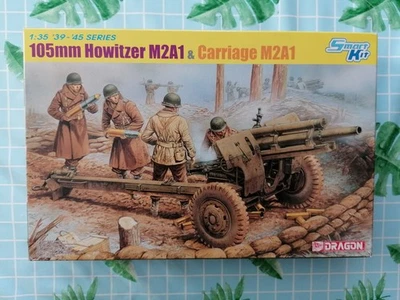 DRAGON 1/35 105mm HOWITZER M2A1 & CARRIAGE M2A1 ITEM N°6499 - Immagine 1 di 4