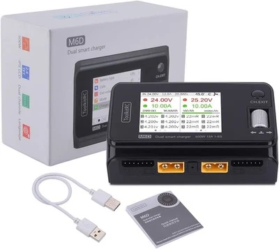 ToolKitRC M6D 500W 15A 1-6S DC Dual Smart Charger for FPV . USA shipping. NEW - Image 1 of 3