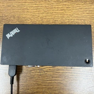 Lenovo ThinkPad 40A9 DK1633 USB-C Docking Station, Power Tested - Picture 1 of 8