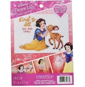 KIT PUNTO DE CRUZ DIMENSIONES PRINCESA DISNEY BLANCO NIEVE - Imagen 1 de 8
