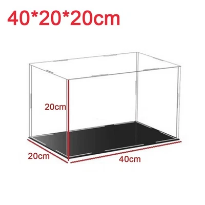 20/30/40cm Acrylic Display Case Clear Show Box Dustproof Protection Model Toy UK - Image 1 of 4