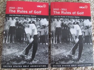 2 UNREAD COPIES-2010-2011 RULES OF GOLF-ARNOLD PALMER ON COVER - Imagen 1 de 3
