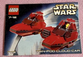 LEGO Star Wars Twin-Pod Cloud Car 7119 Complete w Manual no box EUC