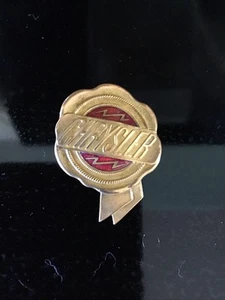 1926 1927 CHRYSLER RADIATOR EMBLEM, RED CLOISONNE, BEAUTIFUL ORIGINAL OEM MOPAR - Picture 1 of 12