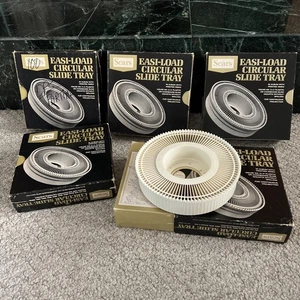Sears Easi-Load Circular Carousel Slide Tray Holds 100 2x2 Slides - NOS VINTAGE - Picture 1 of 6