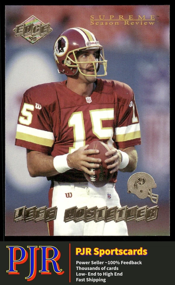 Jeff Hostetler 1998 Collector's Edge Supreme Season Review #198 Redskins - Image 1 of 2