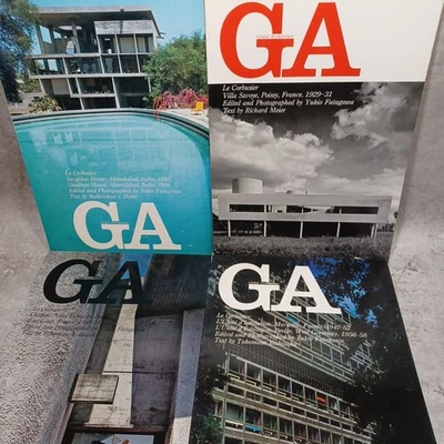 GA: Le Corbusier 4set :Global Architecture:Yukio Futagawa :chandigarh:Savoye etc - Image 1 of 4