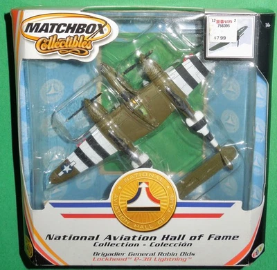 2002 Matchbox Collectibles Diecast WW2 Robin Olds' P-38 Lightning Airplane, NIB - Image 1 of 4
