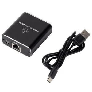 Netzwerk-Splitter 1 auf 2 Ethernet-Splitter für 2 PC-Laptops, RJ45-Anschlus2198 - Afbeelding 1 van 9
