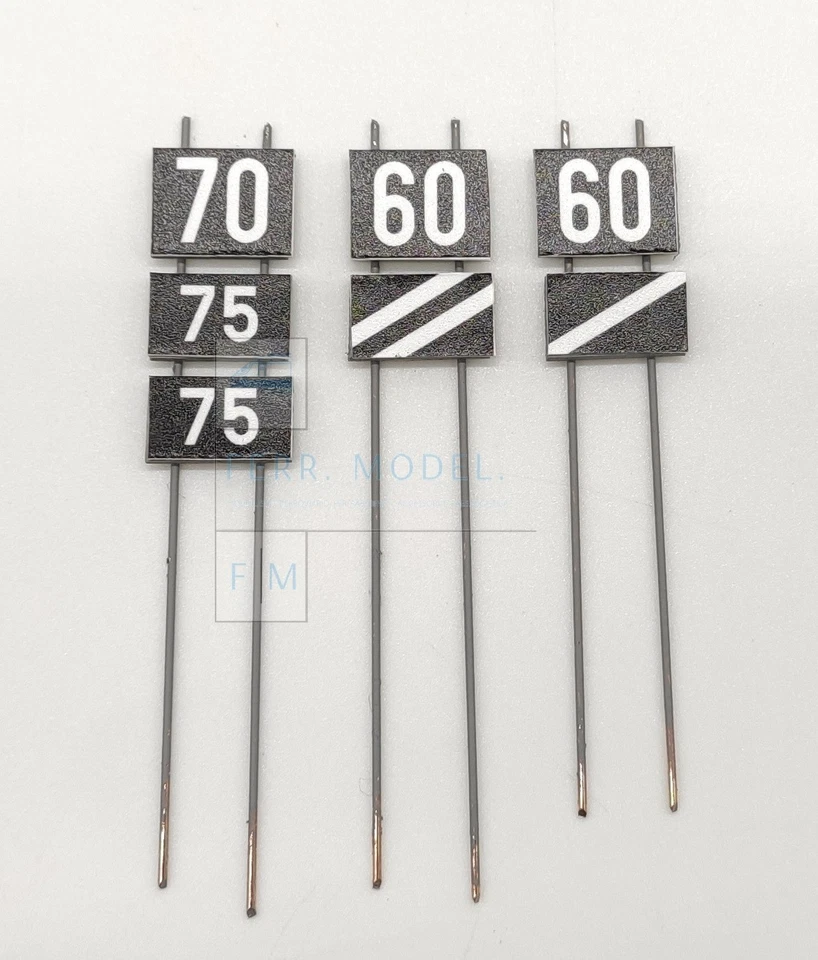 FERRMODEL 123 - Tabelle ranghi di velocità FS 3pz Scala H0 1:87 Tipo 2