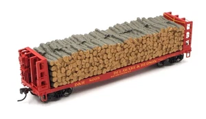 Atlas Master HO Delaware & Hudson Pulpwood Flat Car DH #8008 - Picture 1 of 11