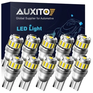 AUXITO T10 LED License Plate Light Bulbs Super Bright White 168 W5W 194 10-50x - Picture 1 of 22