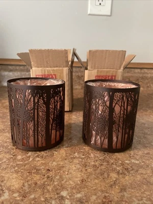 Yankee candle votive holder set Of 2, forest Silho 1350893 - Image 1 of 4