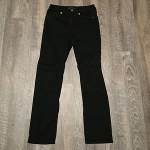 Pantalones de mezclilla negros ajustados cintura elástica Old Navy 360 elásticos para niños talla 12 - Imagen 1 de 12