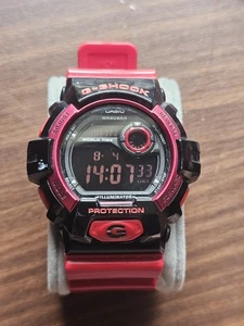 Casio G-Shock G-8900SC Raro Orologio Digitale Uomo Rosso Nero Con Batterie Htf - Foto 1 di 7