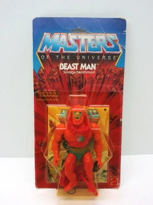 MOTU, de colección, BEAST MAN, temprano, maestros del universo, sin usar, sellado, Mattel, He-Man Foto 1 de 4