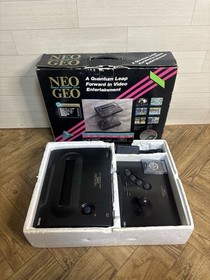 SNK NEO GEO AES Console System Box Memory Card Controller Japan Working