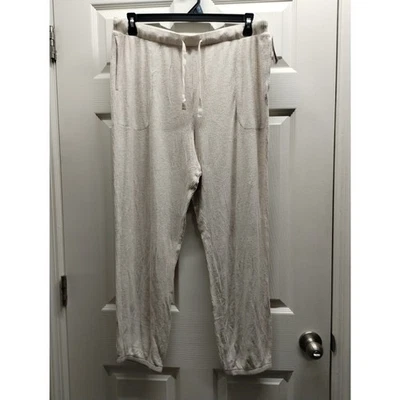 Auden Sleepwear NWT Women's Size XXL Cream Cozy Ribbed Jogger Lounge Pants - Image 1 of 4