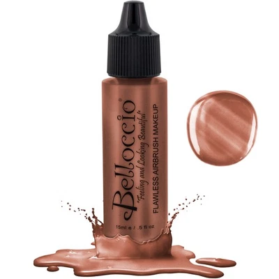 Belloccio Pro Airbrush Makeup RADIANT BRONZER Rich Golden Pearlized Eyes Cheeks