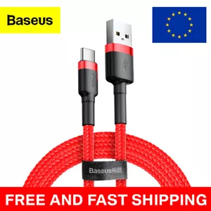 Baseus USB Type C Cable USB-C Fast Charging Data Cord for Samsung Xiaomi Huawei - Picture 1 of 10