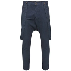 DeMina HERREN DROP CRUTCH JEANS BLAU GESTREIFT STREBE STIL 30 BIS 36 - abnehmbare Zahnspangen - Bild 1 von 4