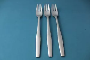 3 Dinner Forks Dansk VARIATION V Satin Stainless Japan 8" - Picture 1 of 5
