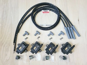 AEM Smart coil high power IGTB & MSD spark plug wires 4 cylinder combo kit BK - Bild 1 von 2