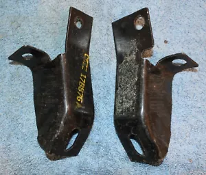 1965 1966 Mustang Fastback Coupe Convert Shelby NOS REAR BUMPER GUARD BRACKETS - Picture 1 of 2
