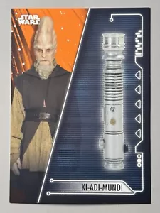 Ki Adi Mundi 2020 Topps Star Wars Holocron Orange /99 #LJ-8 Sabres laser Jedi SP - Photo 1 sur 3