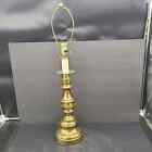Vintage ALSY Brass Inverted Torch Style COLONNADE 20.5" Table Lamp w/Candle Top