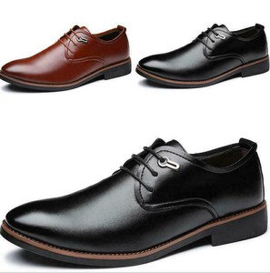 Mens Dress Formal Shoes British Flats Lace up Business Soft Non-slip Leisure New