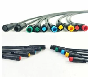 Electric Bike Cables Julet Mini 2 3 4 5 6 Pin Male Female Waterproof eBike - Picture 1 of 17