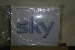 Sky Leuchtreklame Neon Aussenleuchte Werbung Fernsehen weiß - Bild 1 von 1