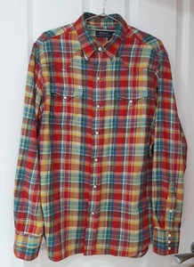 Vintage 90’s Polo Ralph Lauren Aztec Western Cowboy Long Sleeve Shirt Size M - Picture 1 of 13