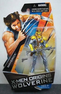 X-Men Origins Wolverine Movie Maverick Comic Series Figure Hasbro 2009 Unopened  - image 1 of 4