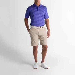 FAIRWAY & GREENE FAXON STRIPE JERSEY POLO SHIRT BLEU/BLUE MEN'S MEDIUM ON SALE! - Picture 1 of 9