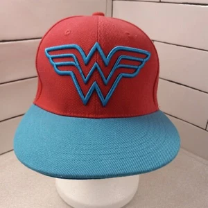 Wonder Woman Pink Turquoise SIX FLAGS Snapback Adjustable OSFM Hat - Picture 1 of 9