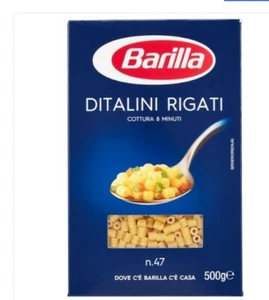 3 PEZZI PASTA BARILLA DITALINI RIGATI DA 500 G COTTURA 9 MINUTI - Foto 1 di 1