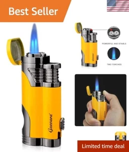 High-Quality Butane Torch Lighter with Elegant Gift Box - Windproof & Adjustable - Picture 1 of 8