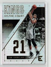 TIM DUNCAN 2017-18 Panini Essentials Kings of the Court #KC-27 San Antonio Spurs