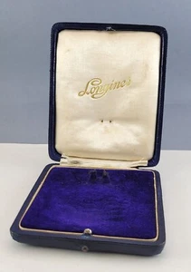 Antique LONGINES blue Presentation BOX for pocket watches up to 49mm (or less) - Picture 1 of 12