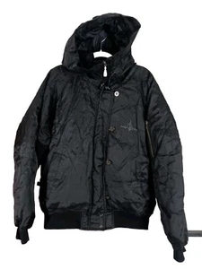 Chaqueta Bomber Baby Phat Negra Puffer Mujer Talla XL Y2k Años 90 Años 2000 De Colección - Imagen 1 de 4