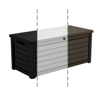 KETER Koll Living Gartenbox 623 Liter, Kissenbox Auflagenbox Truhe Box Aufbewahrung