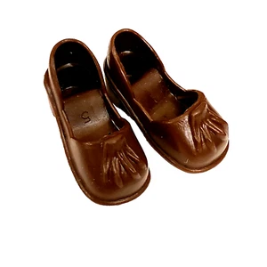 Vintage Marx Sindy Doll Pair of Brown Shoes - Picture 1 of 6