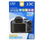 JJC LCP-D3300 2PCS LCD Guard Film Screen Display Protector NIKON D3300 D3200