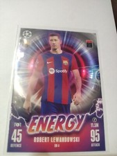 Topps Match Attax 23/24 Robert Lewandowski Barcelona Energy Card 