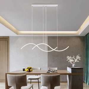 Kitchen Pendant Light LED Lamp Bar Home Chandelier Lighting White Ceiling Lights - Picture 1 of 4
